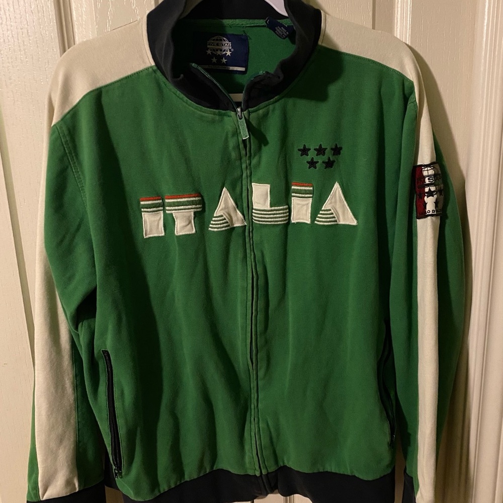 Blue marlin vintage italia zip-up sweatshirts